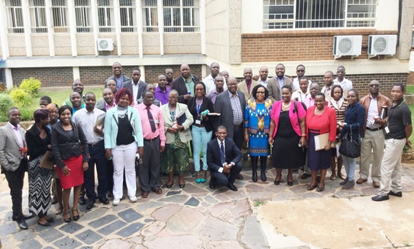 Academic staff members of the Faculty of Social Studies posing for a photo after the eye-opening and highly interactive seminar on Professional and Research Ethics.