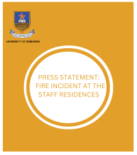 PRESS STATEMENT: FIRE INCIDENT AT THE STAFF RESIDENCES