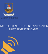 NOTICE TO ALL STUDENTS: 2025/2026 FIRST SEMESTER DATES 