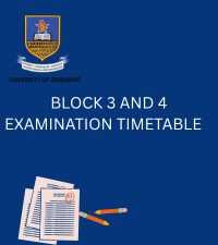 NOTICE: BLOCK 3 AND 4 EXAMINATION TIMETABLE 