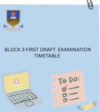 BLOCK 3 FIRST DRAFT TIMETABLE