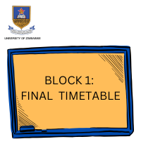 BLOCK  1: FINAL TIMETABLE 