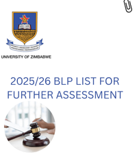 2025/26 BLP LIST FOR FURTHER ASSESSMENT