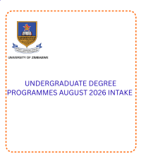 UNDERGRADUATE DEGREE PROGRAMMES- AUGUST 2026 INTAKE 