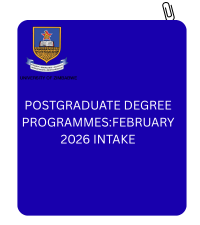 POSTGRADUATE DEGREE PROGRAMMES:FEBRUARY 2026 INTAKE