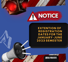 Extention Of Registration Dates For The January-June 2023 Semester
