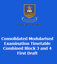 CONSOLIDATED MODULARISED EXAMINATION TIMETABLE: COMBINED BLOCK 3 AND 4